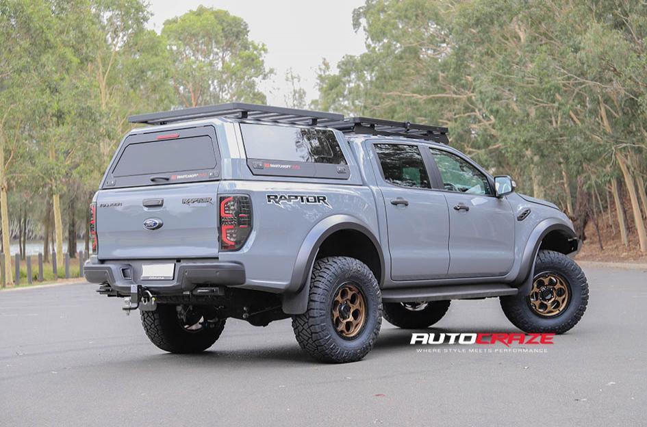 FORD RANGER RAPTOR DIRTY HARRY MATTE BRONZE BLACK LIP 